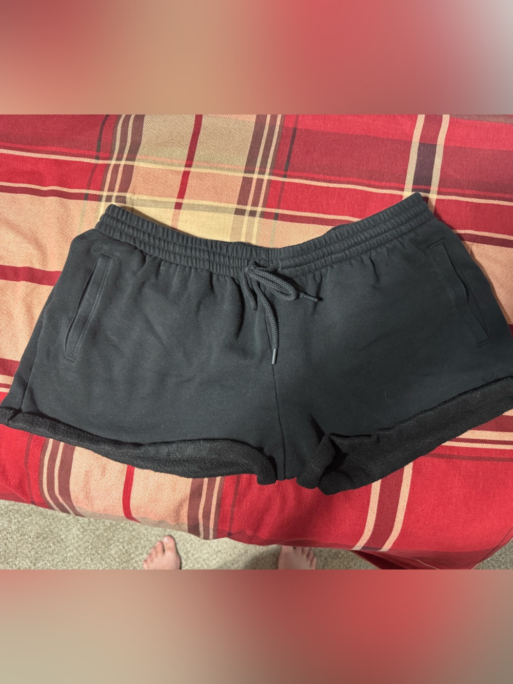Victoria's Secret Black Athletic Drawstring Shorts